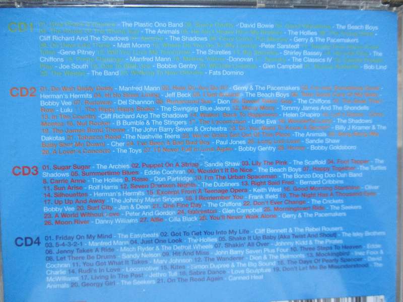 100 60s hits 4 cd box