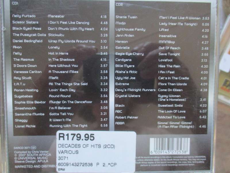 decade of hits double cd