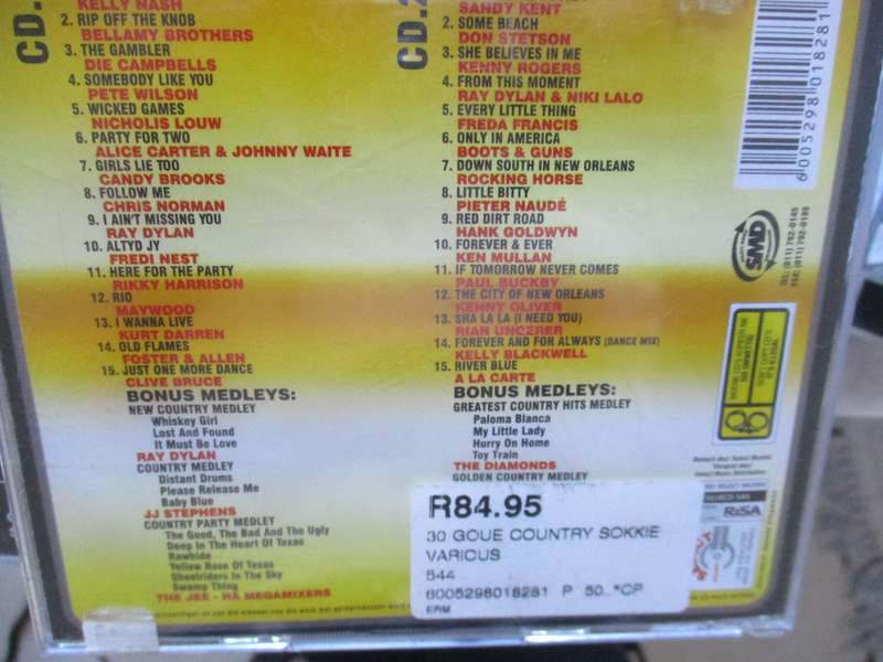 30 goue country sokkie treffers double cd