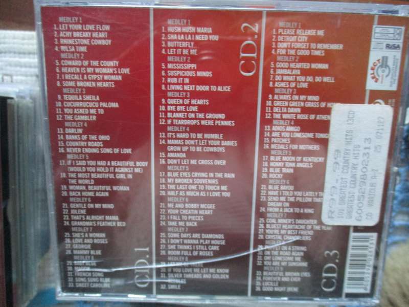101 greatest country hits triple cd