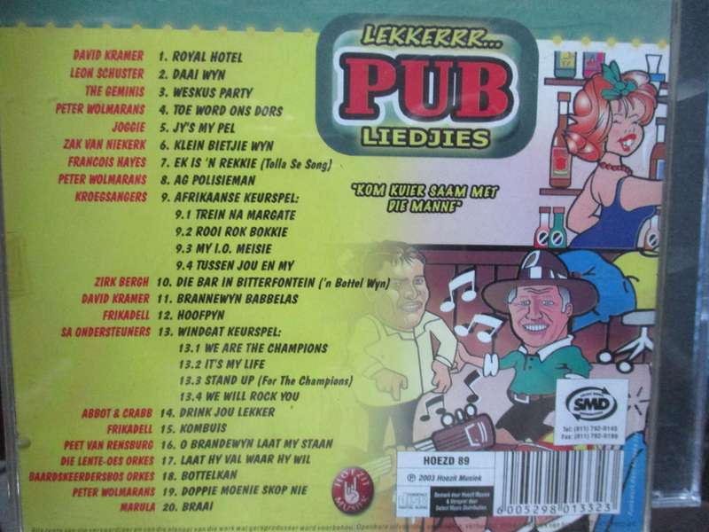 pub liedjies