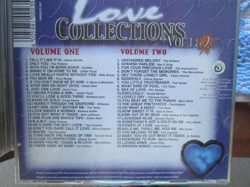 love collections volume one and two double cd