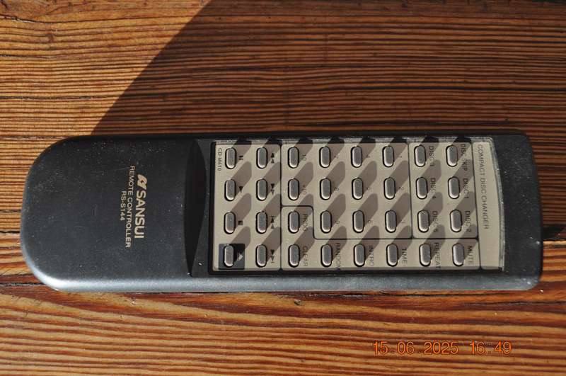 Sansui RS-S144 Cd Changer Remote Control