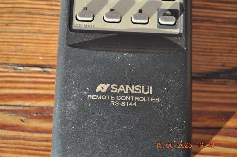 Sansui RS-S144 Cd Changer Remote Control