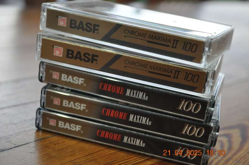 BASF Chrome Maxima II 100 Pre Owned Cassettes