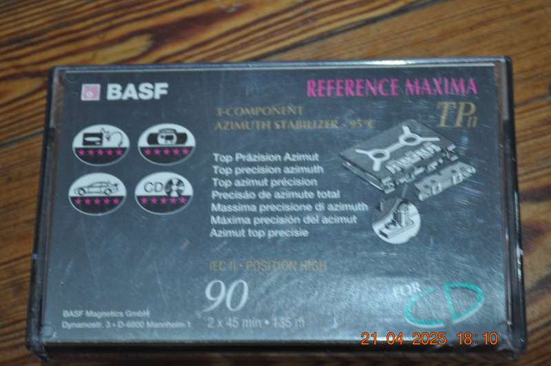 BASF Reference Maxima TP II 90 Pre Owned Cassette