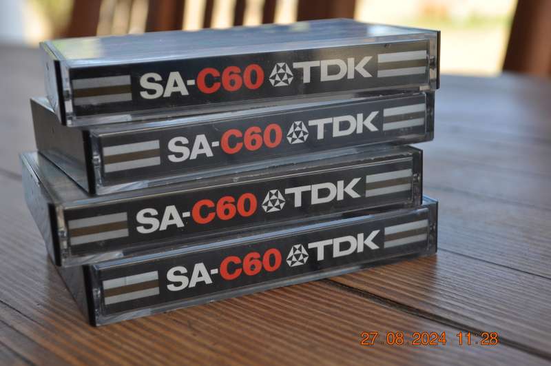 TDK SA-C60 Pre-Owned Cassettes x 4