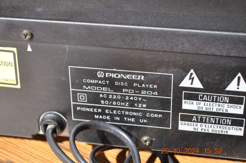 Pioneer PD-204 CD Player