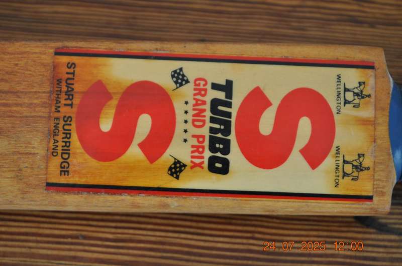 Vintage Stuart Surridge SS Turbo Mini Cricket Bat
