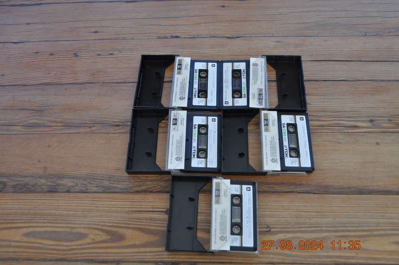 TDK SA-C90 Pre-Owned Cassettes x 5