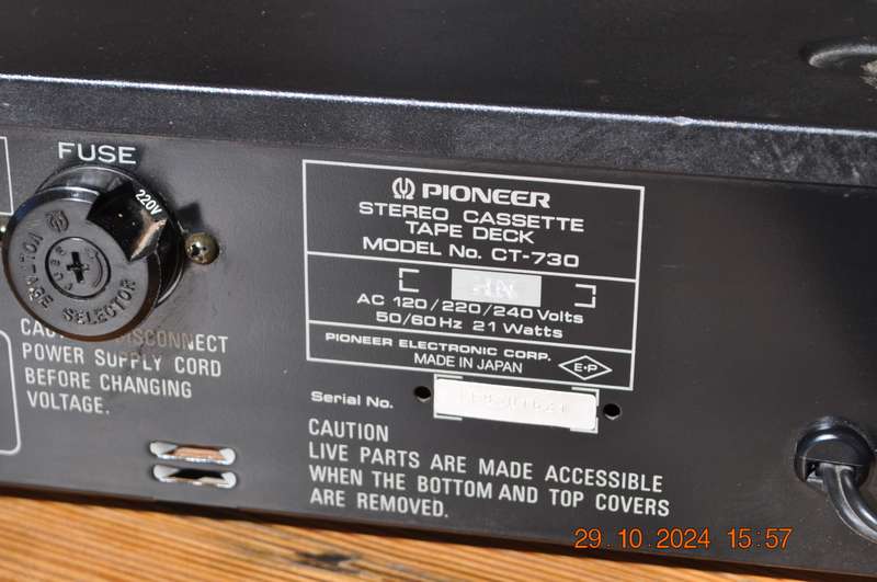Pioneer CT-730 Cassette Tape Deck