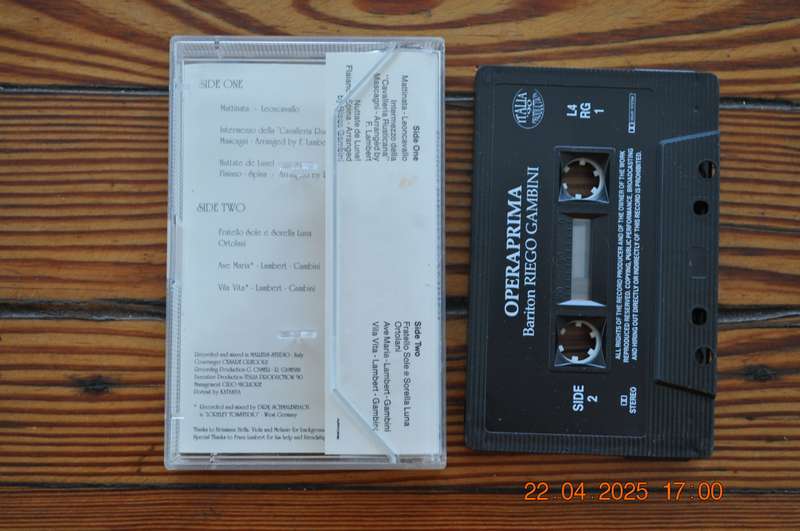 Bariton Riego Gambini - Opera Prima (Cassette)