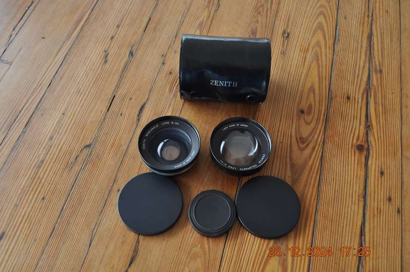 Vintage Zenith Wide Angle plus Telephone Lenses