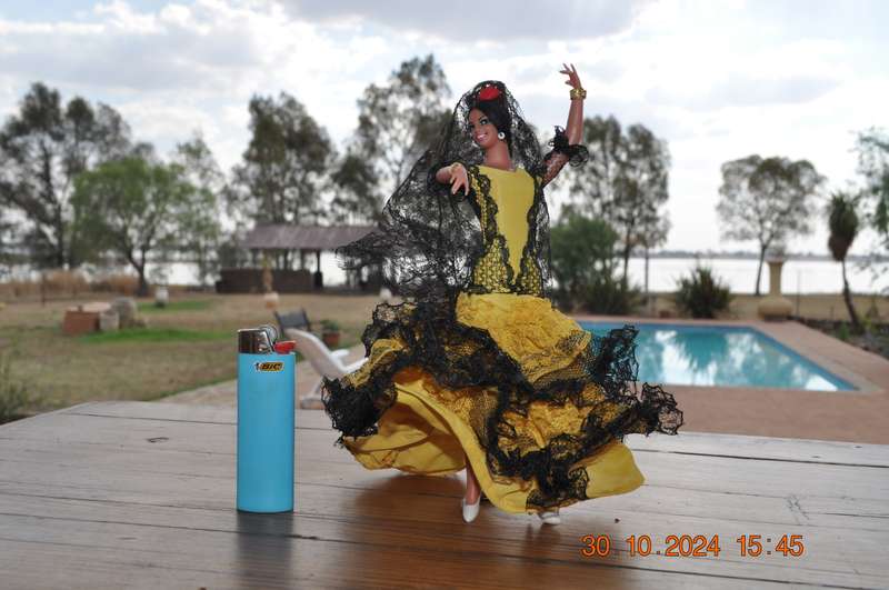 Vintage Spanish Dancing Doll Yellow