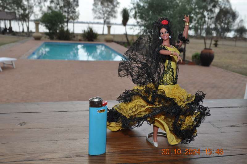 Vintage Spanish Dancing Doll Yellow