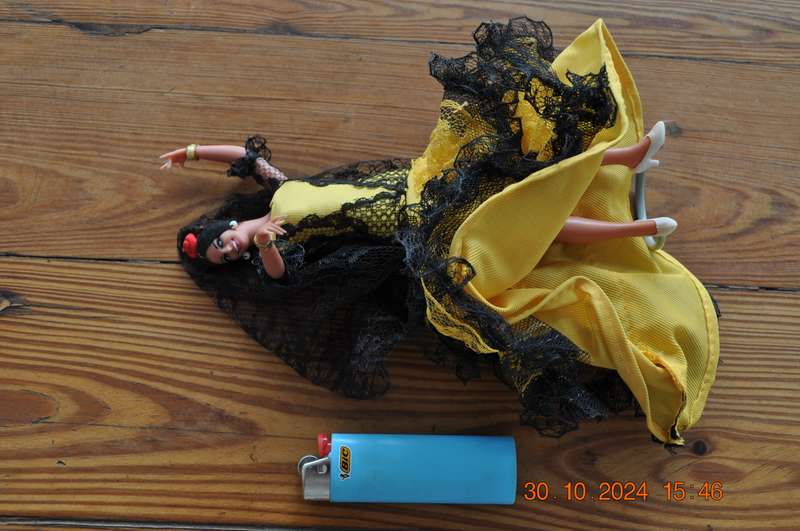Vintage Spanish Dancing Doll Yellow