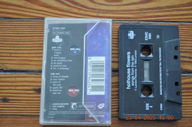 Hothouse Flowers - Songs From The Rain (Cassette)