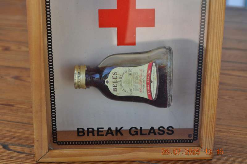 Bells Whisky First Aid Kit Break Glass