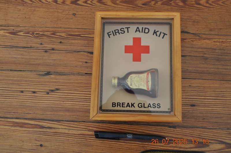 Bells Whisky First Aid Kit Break Glass