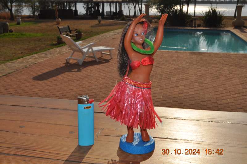 Vintage Dancing Hula Girl Doll