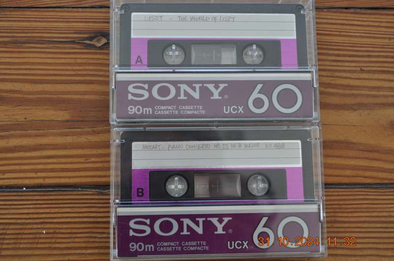 Old School Sony UCX 60 Type II Cassettes