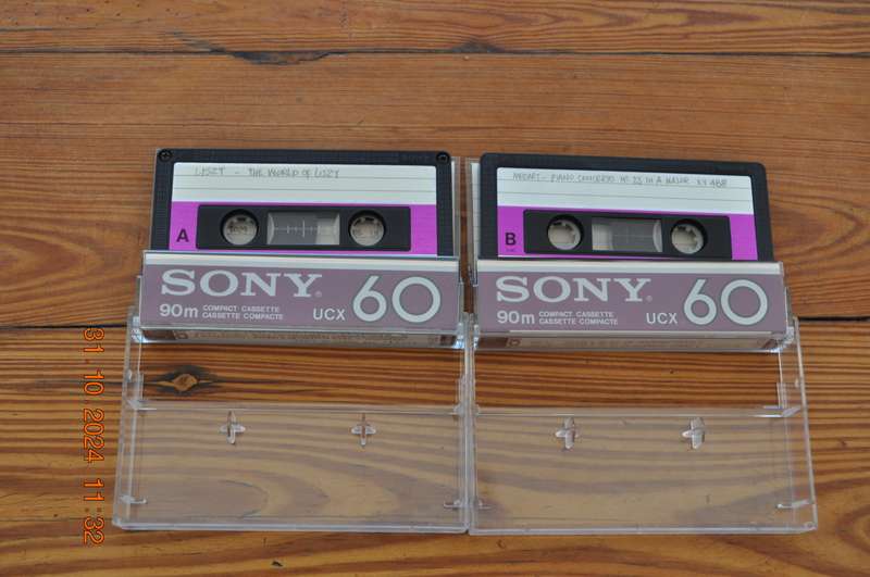 Old School Sony UCX 60 Type II Cassettes