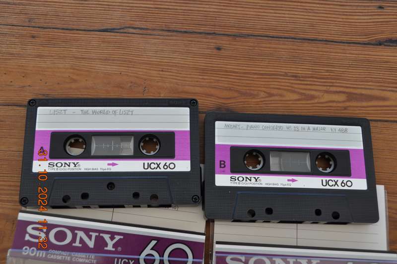 Old School Sony UCX 60 Type II Cassettes