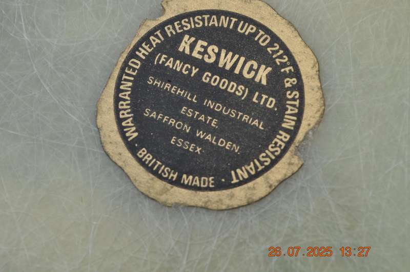 Vintage Keswick Fiber Glass Serving Tray