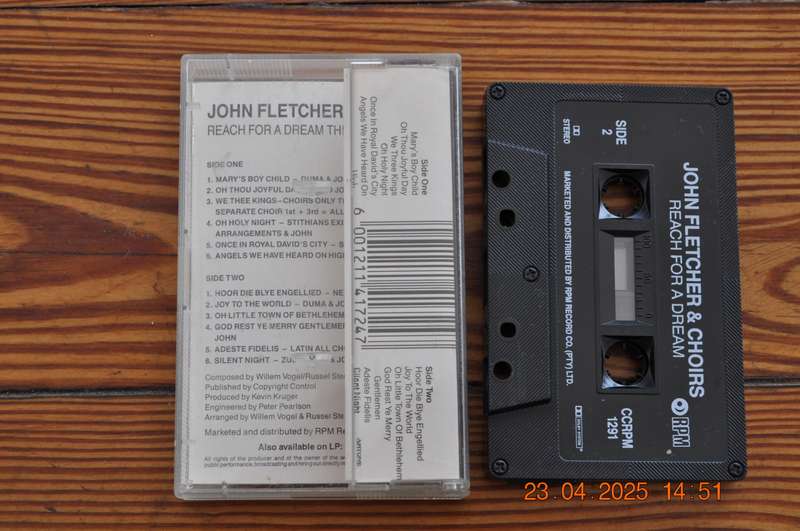 John Fletcher & Choirs - Reach For A Dream This Christmas (Cassette)