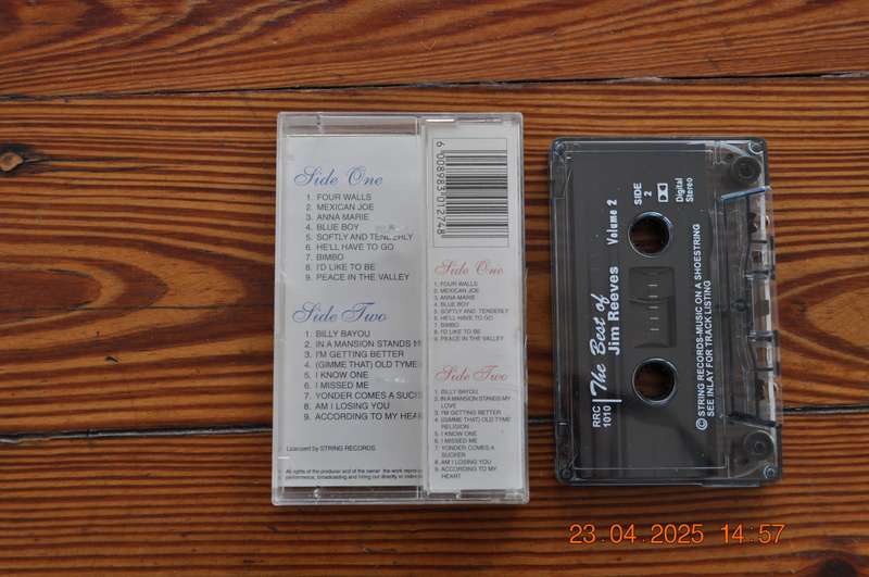 Jim Reeves - The Best Of : Vol 2 (Cassette)