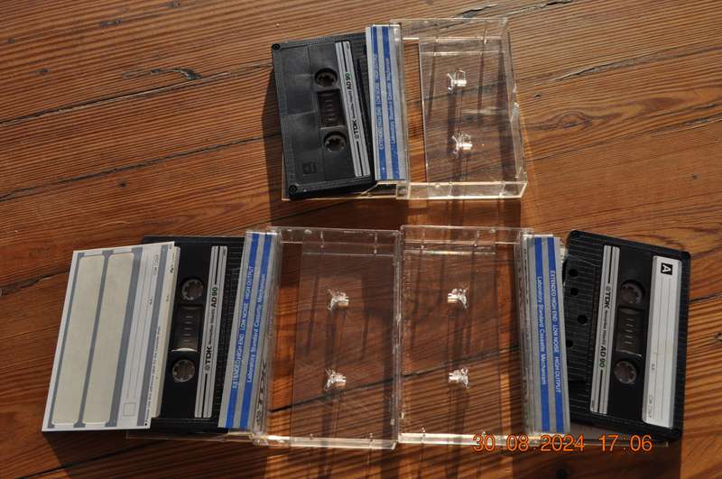 Vintage TDK AD90 X 3 Cassettes Pre-Owned