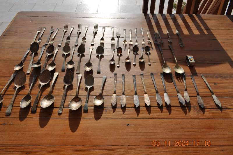 Vintage EPNS Spoons Forks and More (58 items)