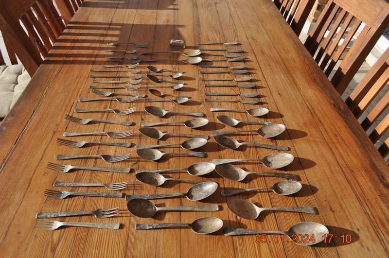 Vintage EPNS Spoons Forks and More (58 items)