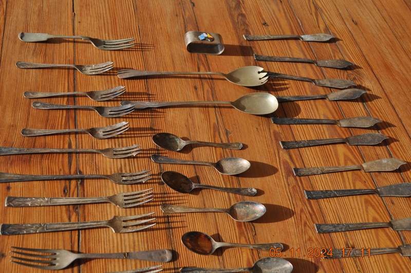 Vintage EPNS Spoons Forks and More (58 items)