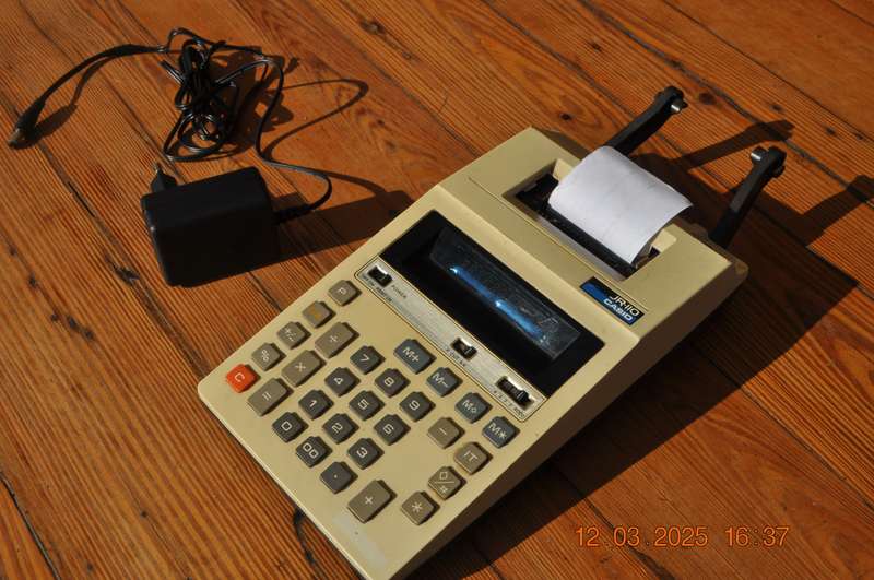 Vintage Casio JR-110 Adding Machine Calculator