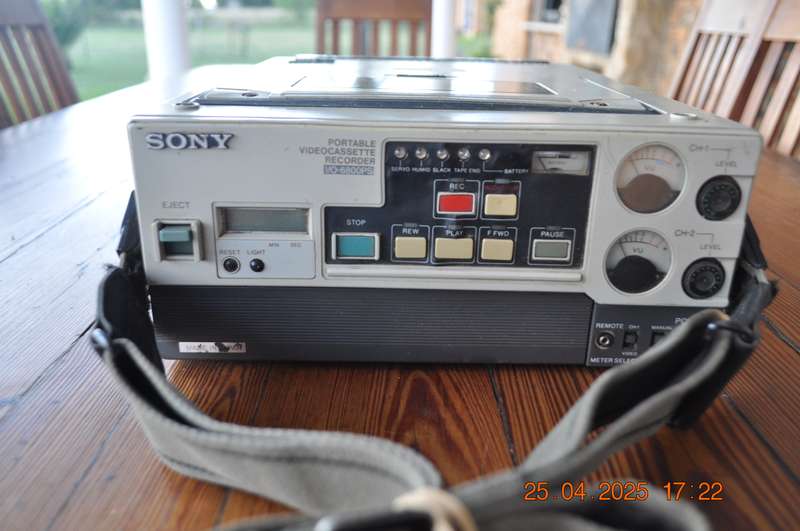Vintage Sony U-Matic Video Cassette Recorder As Is