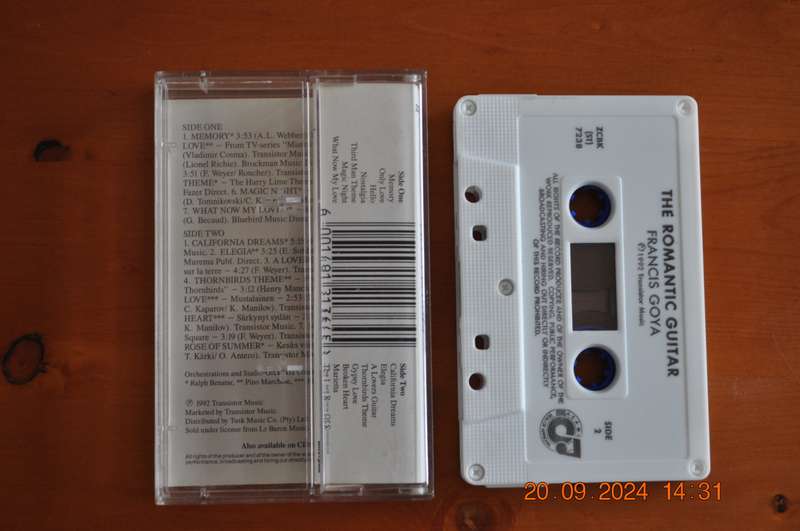 Francis Goya - The Romantic Guitar Of (Cassette)