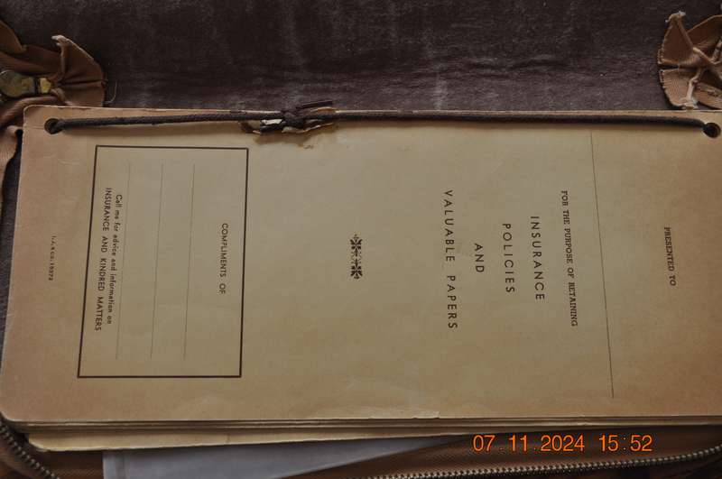 Vintage Leather Document Holder