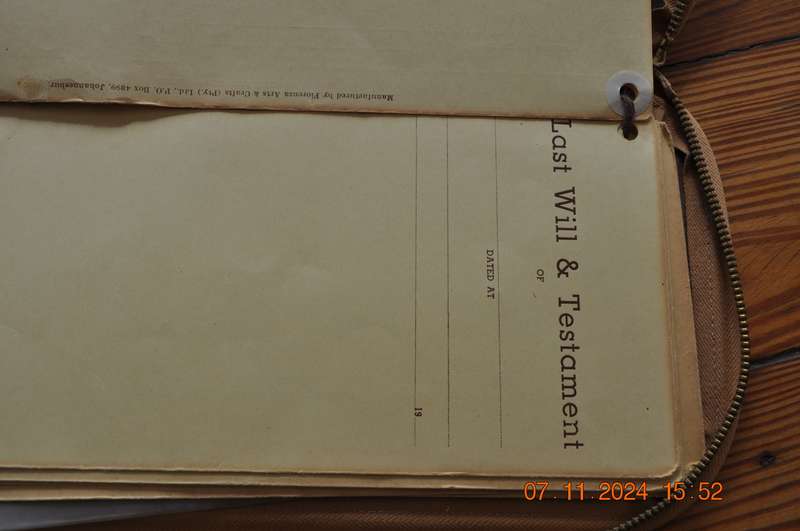 Vintage Leather Document Holder