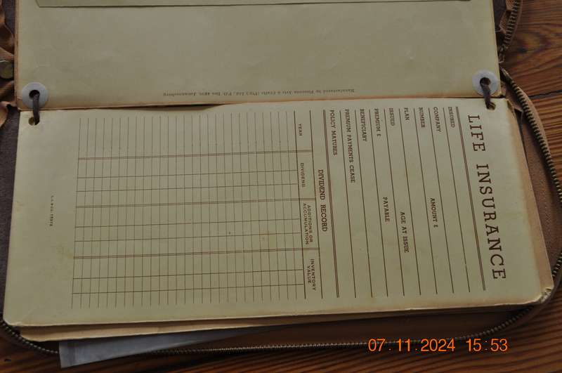 Vintage Leather Document Holder