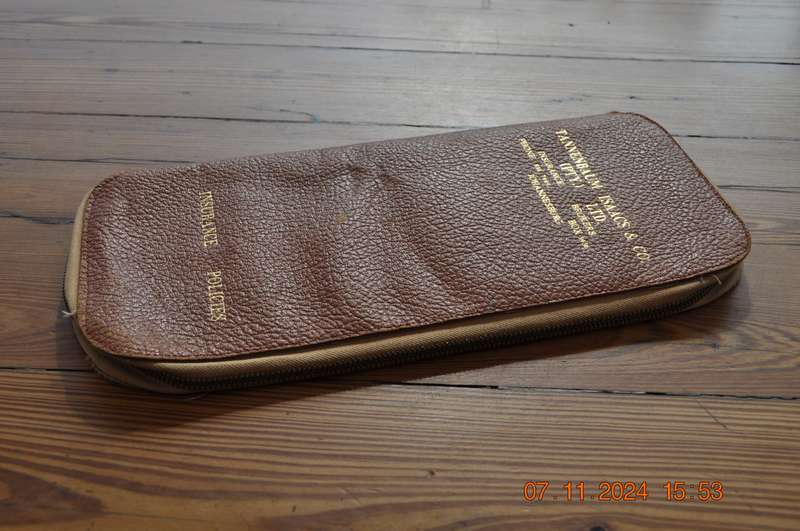 Vintage Leather Document Holder