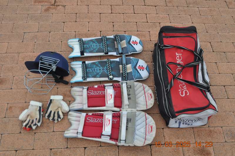 Cricket Helmet Pads Gloves Bag For Boys Juniors