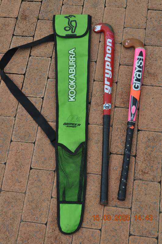 Hockey Sticks In Carry Bag