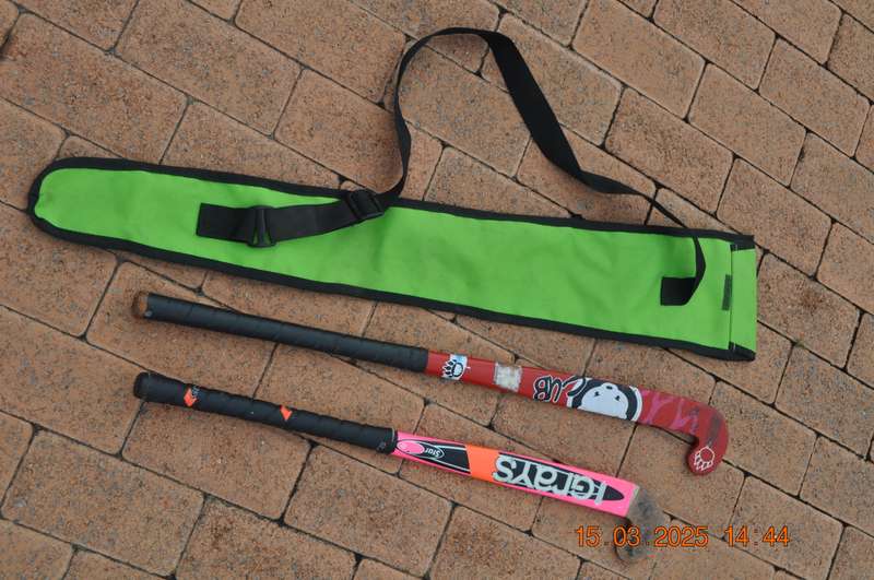 Hockey Sticks In Carry Bag