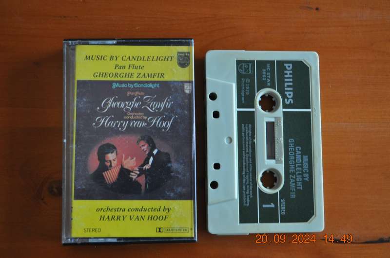 Gheorghe Zamfir And Harry Van Hoof - Music By Candlelight (Cassette)