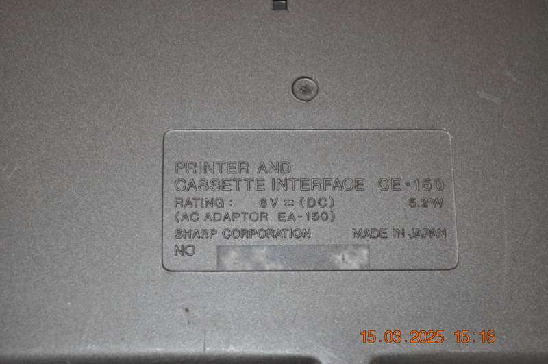 Vintage Sharp Ce-150 Interface Printer With Case (not tested)