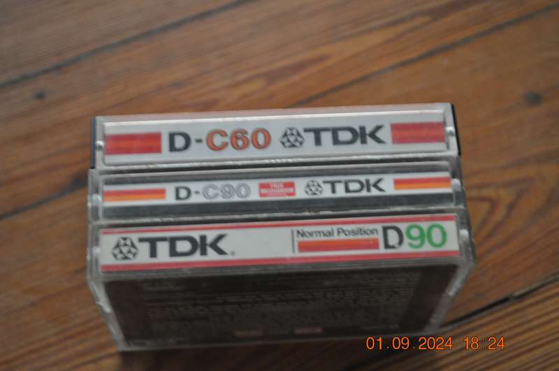 Vintage TDK DC60 DC90 DA90 Cassettes Pre-Owned