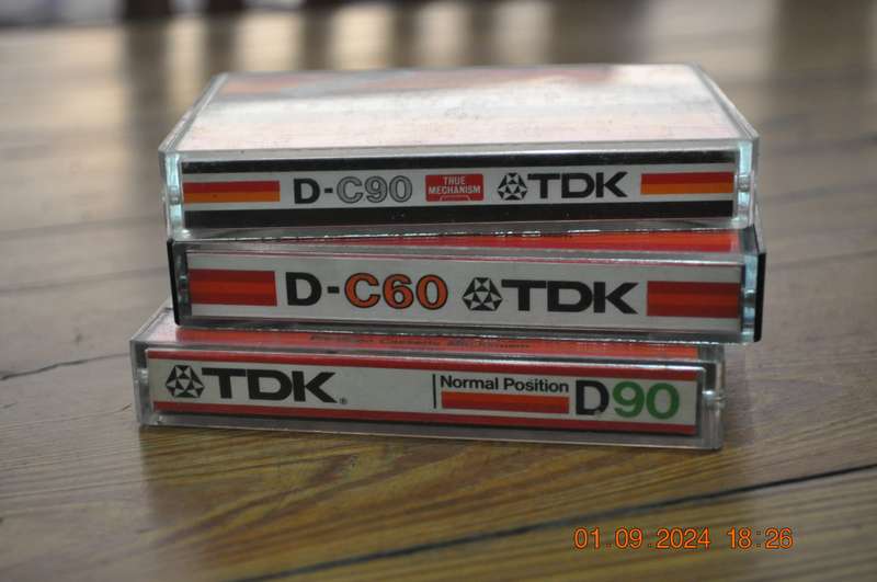 Vintage TDK DC60 DC90 DA90 Cassettes Pre-Owned
