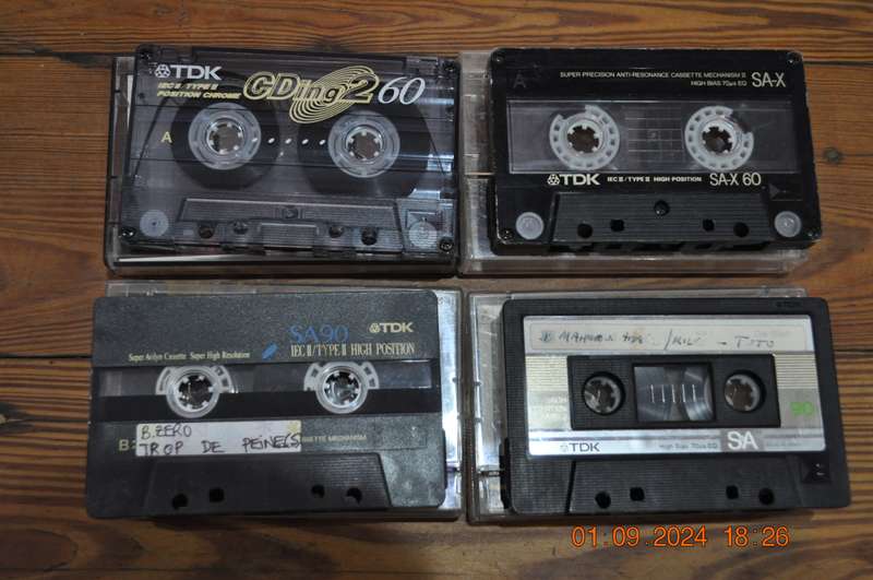 Vintage TDK SA90 SA-X60 CDing2 60 Cassettes Pre-Owned