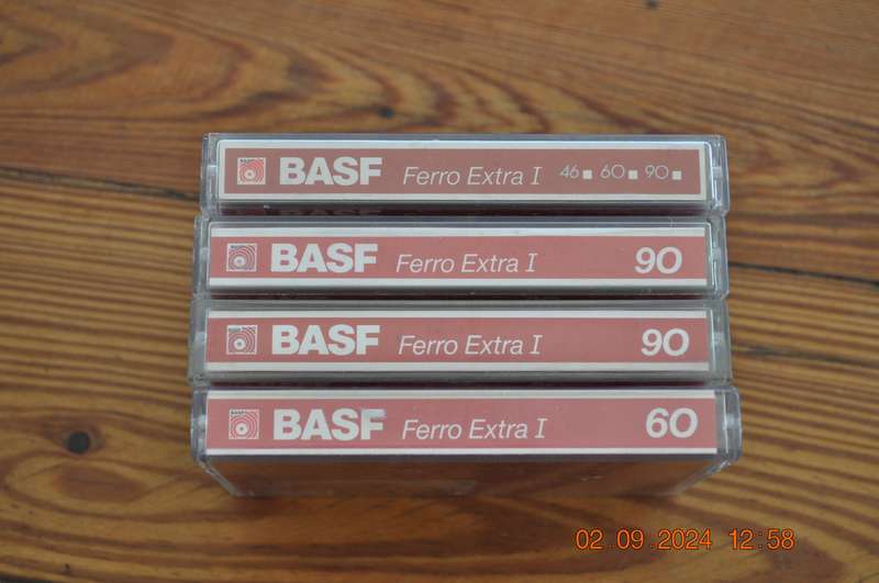 Vintage BASF Ferro Extra I 90 60 Cassettes Pre-Owned
